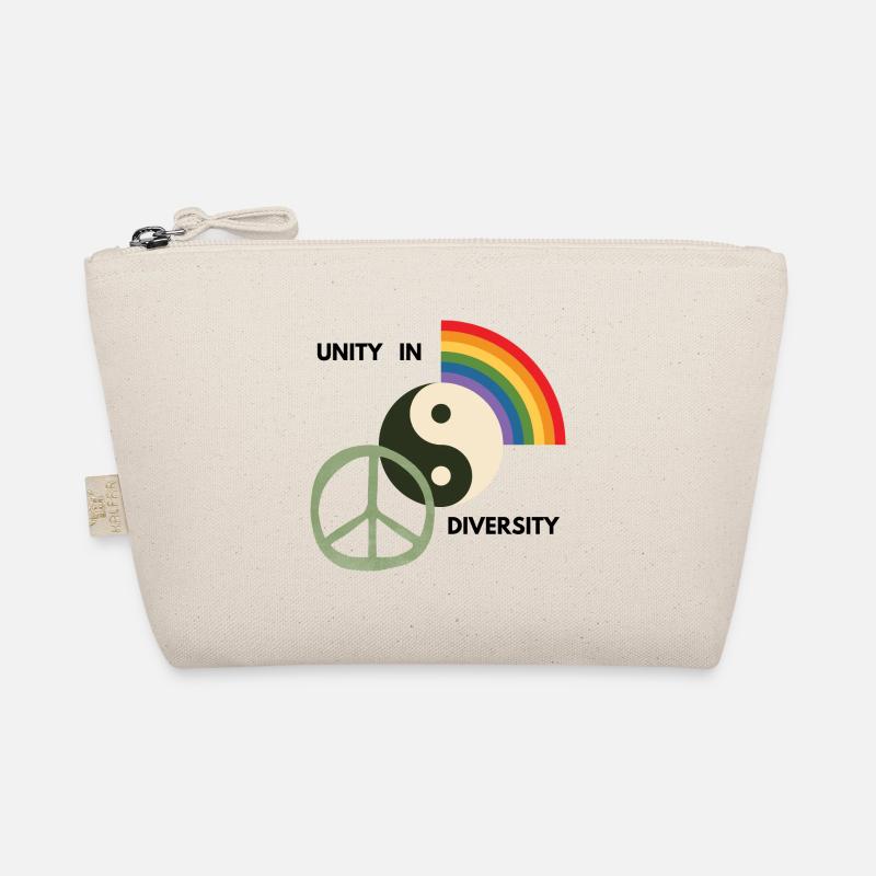 Rainbow Yin Yang Peace Organic Pouch
