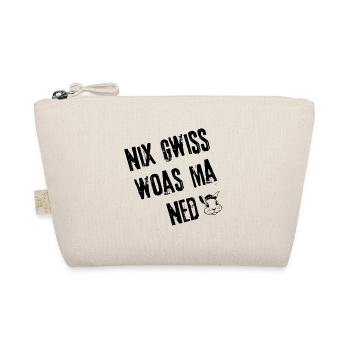 Nix Gwiss Style | Redewendung - Bio-Täschchen - Natur - Vorne