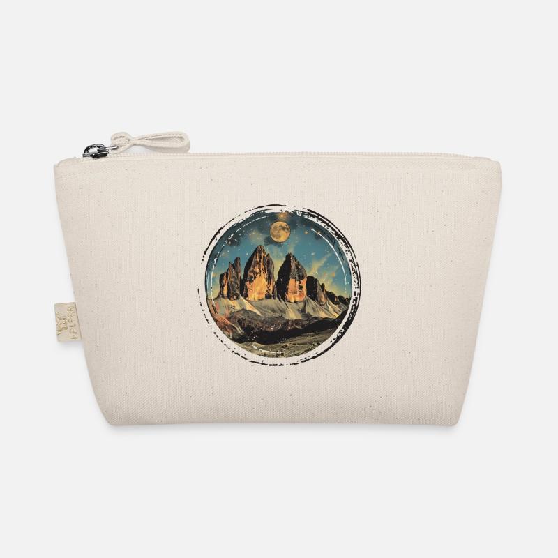 Three Peaks Tre Cime di Lavaredo Dolomites Souvenir Organic Pouch