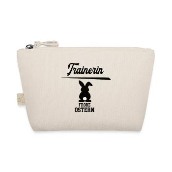 Trainerin Frohe Ostern Oster Outfit Trainer Frauen - Bio-Täschchen - Natur - Vorne