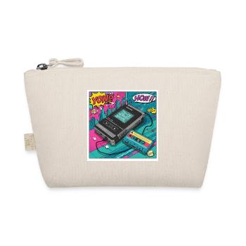 90s vibes: Walkman cult in comic look - Organic Pouch - nature - Front
