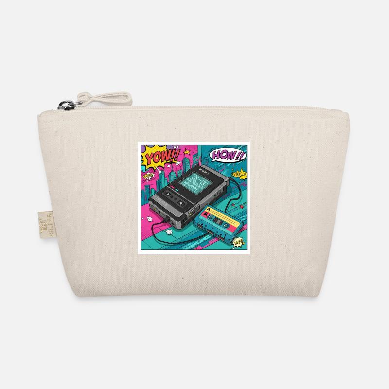 90s vibes: Walkman cult in comic look Organic Pouch