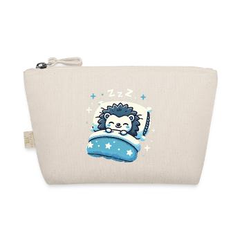 Hedgehog Sleeping In Bed At Night Time - Bio-Täschchen - Natur - Vorne