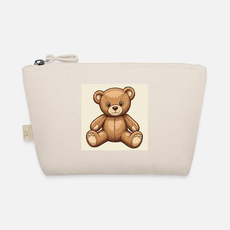 Cute cuddly teddy bear Organic Pouch