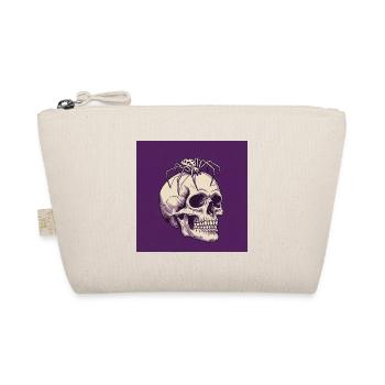 Skull and Spider – Dark Elegance of Death - Organic Pouch - nature - Front