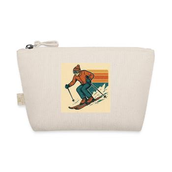 Skiing: Experience fun and adventure in the snow - Organic Pouch - nature - Front