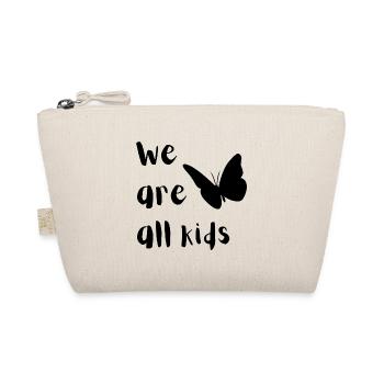 We are all kids Schmetterling Vielfalt Frieden - Bio-Täschchen - Natur - Vorne