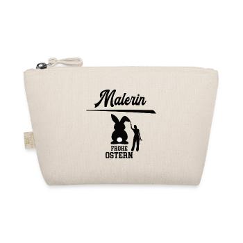 Malerin Ostern Geschenk Malerei Meisterin Azubine - Bio-Täschchen - Natur - Vorne