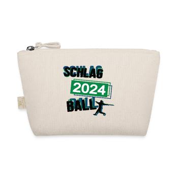 Schlagball Spieler Team Turnier Mannschaft in 2024 - Bio-Täschchen - Natur - Vorne