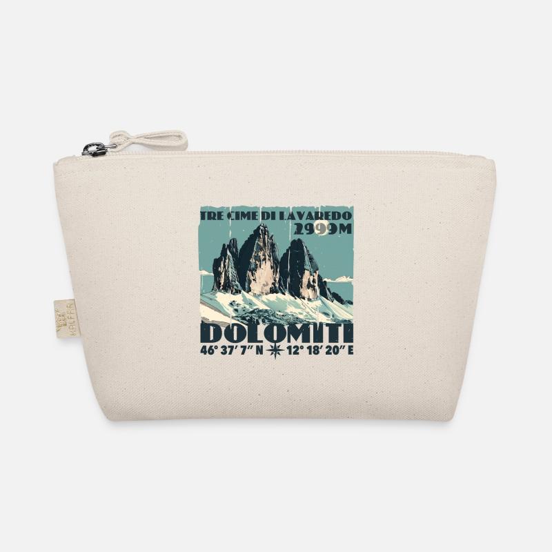 Te Cime Lavaredo Dolomiti Three Peaks Dolomites Organic Pouch