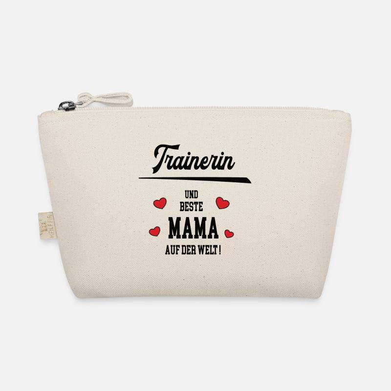 Trainerin Mama Trainerinnen Mutter Muttertag Geb - Bio-Täschchen - Natur