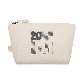 Hergestellt im Jahr 2001 Retro Modernistisches Design Geburtstagsgeschenk - Bio-Täschchen - Natur - Vorne
