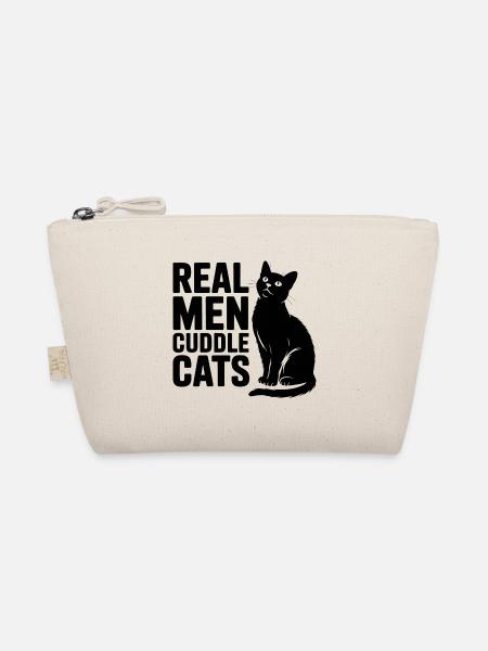 Les vrais hommes câlinent les chats ! Chats Papa Chaton - Trousse biologique - nature - Devant