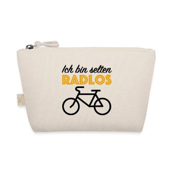 Ich bin selten Radlos, Fahrrad Fahrradtour Natur - Bio-Täschchen - Natur - Vorne