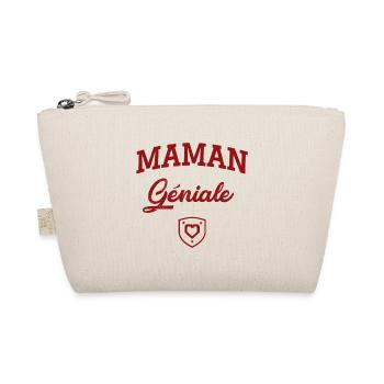 MAMAN Géniale Cœur - Trousse biologique - nature - Devant