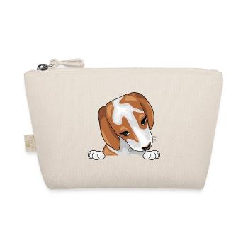 Spähen schüchterner Beagle-Welpe - Bio-Täschchen - Natur - Vorne