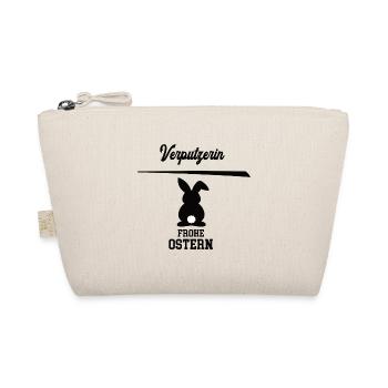 Verputzerin Frohe Ostern Oster Outfit Verputzer - Bio-Täschchen - Natur - Vorne