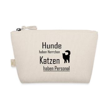 Hunde Katzen Herrchen Personal - Bio-Täschchen - Natur - Vorne