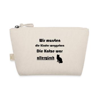 Katzen Spruch Allergie - Bio-Täschchen - Natur - Vorne