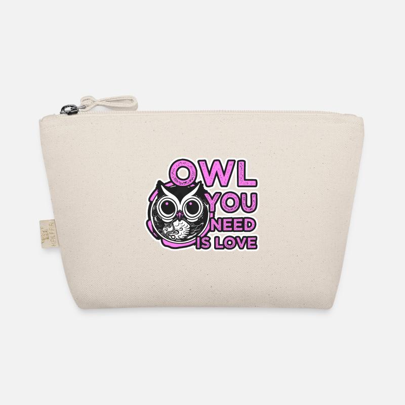 Eulen sind Liebe Eule Owl you need Bio-Täschchen