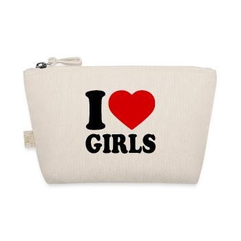 I love girls - Trousse biologique - nature - Devant