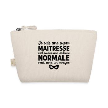 Super maitresse cadeau maîtresse d' école - Trousse biologique - nature - Devant