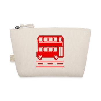 London Bus Classic Red - Organic Pouch - nature - Front