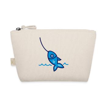 Angeln - Fisch 3 - Bio-Täschchen - Natur - Vorne