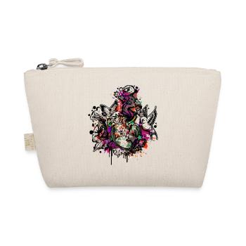 Heart (Flowers & Stars - Colour Splash) 03 - Organic Pouch - nature - Front