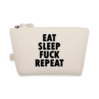 EAT SLEEP FUCK REPEAT - Bio-Täschchen - Natur - Vorne