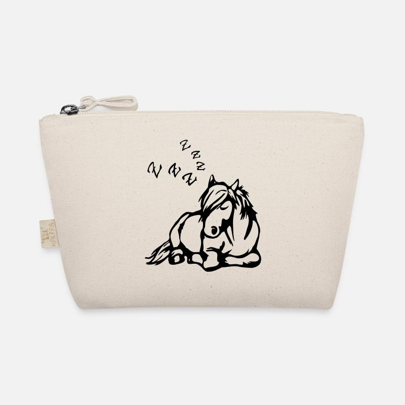 ZZZ Schlafendes Pferd - Bio-Täschchen - Natur