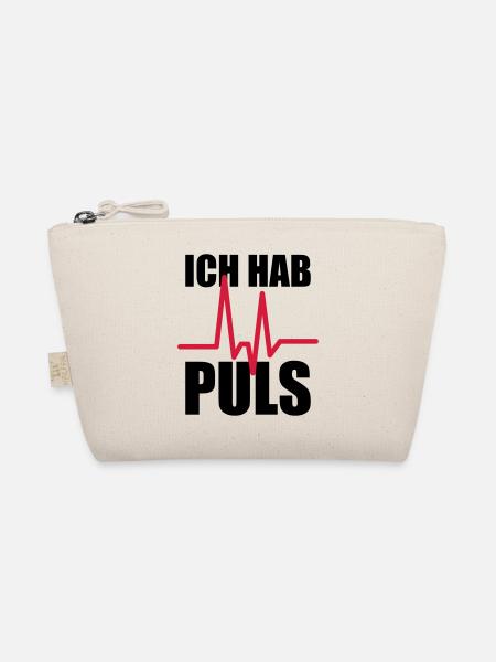 Ich hab Puls - Bio-Täschchen - Natur - Vorne