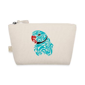 Blue ringneck parrot tattoo - Organic Pouch - nature - Front