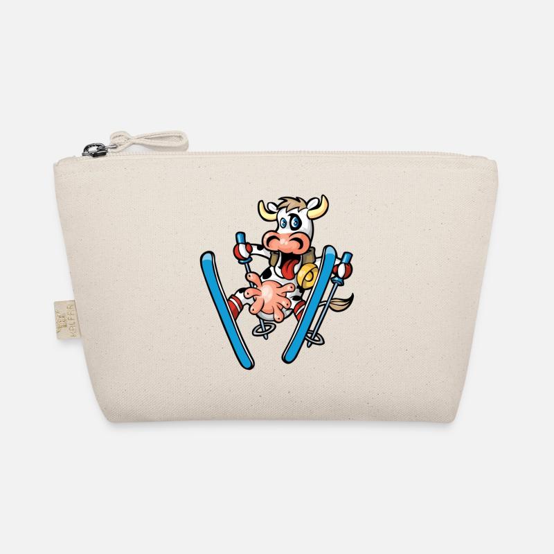 Cow skiing Organic Pouch