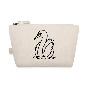 schöner Schwan - line - Bio-Täschchen - Natur - Vorne