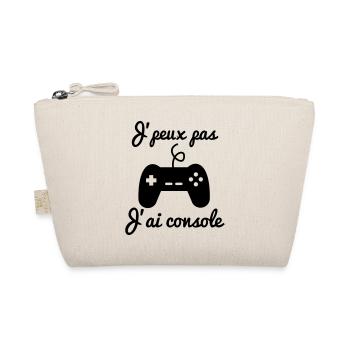 I can not I console - Gamer Gaming Geek - Organic Pouch - nature - Front