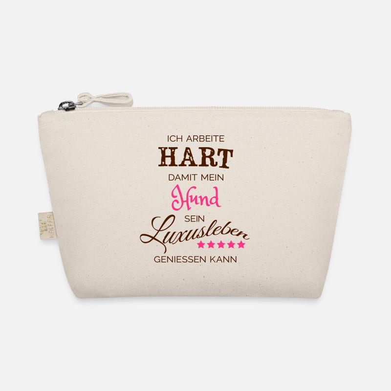 Ich arbeite hart - Hund Bio-Täschchen