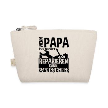 Wenn Papa es nicht reparieren kann - Bio-Täschchen - Natur - Vorne