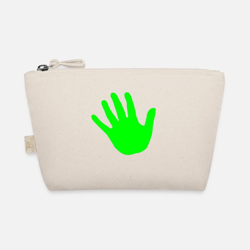 hand green Organic Pouch