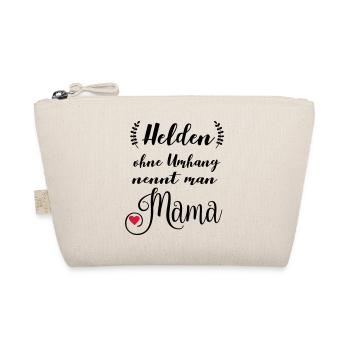 Helden ohne Umhang nennt man Mama - Bio-Täschchen - Natur - Vorne