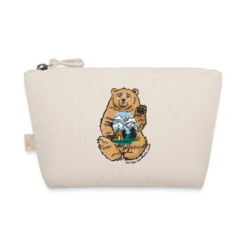 Happy belly bear - Organic Pouch - nature - Front