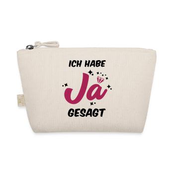 Ich habe JA gesagt - JGA T-Shirt - JGA Shirt - Bio-Täschchen - Natur - Vorne