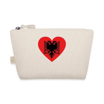 albaner albanien love krenar stolz - Bio-Täschchen - Natur - Vorne