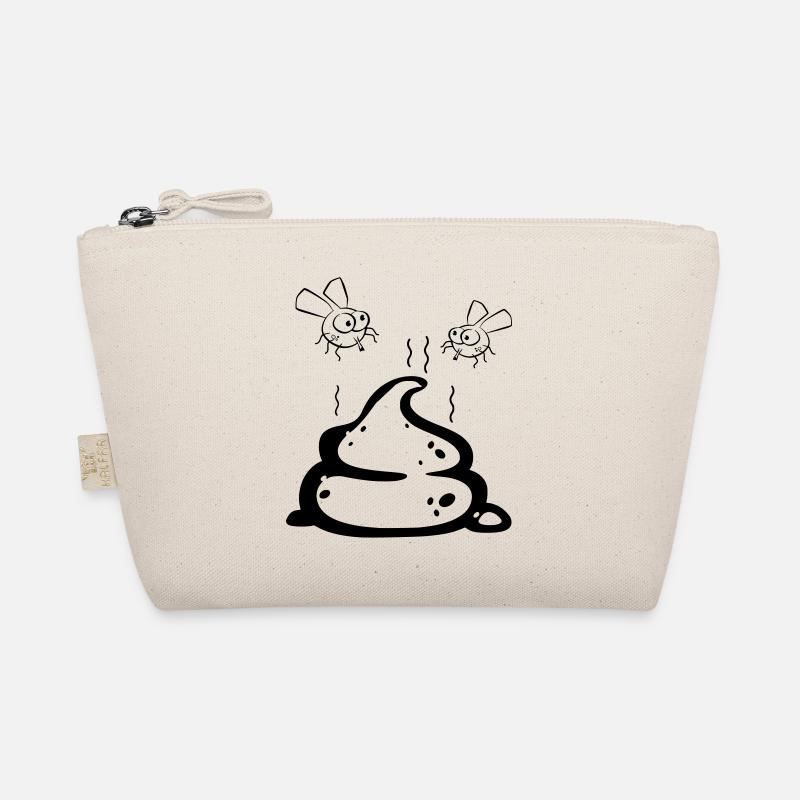 Scheisse mit Fliegenpaar Bio-Täschchen