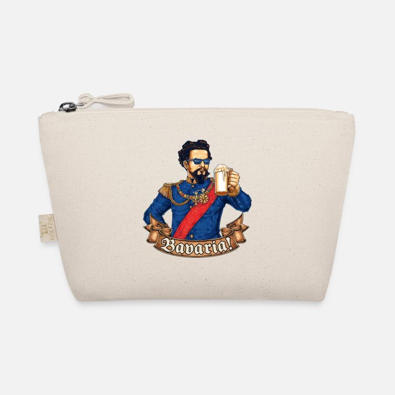 Bavaria-col - King Ludwig drunk - RAHMENLOS gift Bio-Täschchen