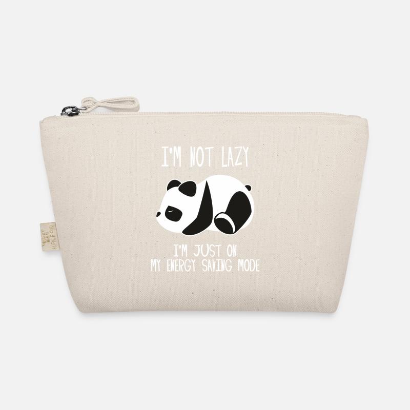 Panda - I'm not Lazy I'm Just On My Energy Saving Organic Pouch