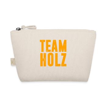 TEAM HOLZ / WALD / KETTENSÄGE / GESCHENK - Bio-Täschchen - Natur - Vorne