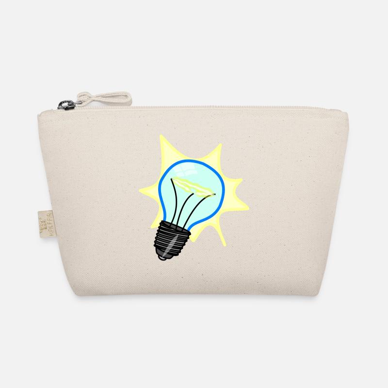 lightbulb light bulb gluehbne lamp bulb13 Organic Pouch
