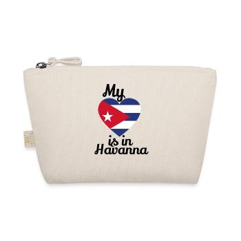 my heart in havana cuban cuban cuba cuban - Organic Pouch - nature - Front