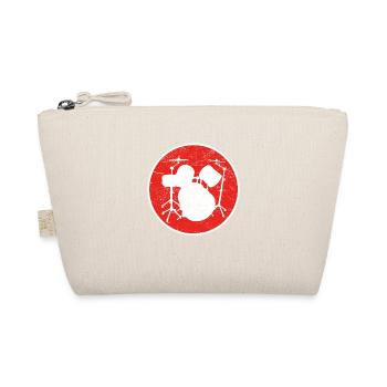 Geschenk DRUMMER SCHLAGZEUG drums - Bio-Täschchen - Natur - Vorne